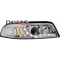 Audi A4 B5 (99-01) priekšējie lukturi, LED dayline + LED pagriezieni, hromēti